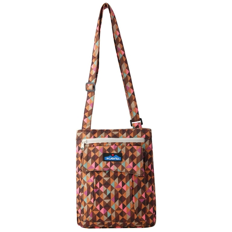 KAVU Keeper Semi Padded Sling Canvas Crossbody Bag Jumble Dash Walmart