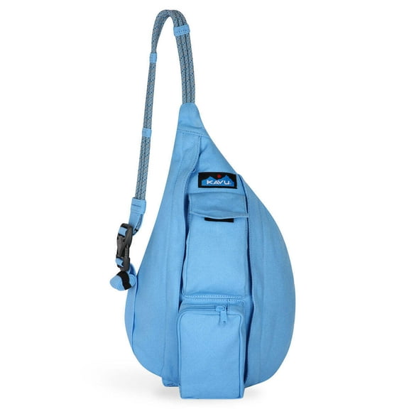 KAVU Mini Rope Bag Cotton Crossbody Sling Backpack Blue Bay 923-2499