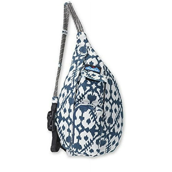 KAVU Mini Rope Bag Cotton Crossbody Sling - Blue Blot