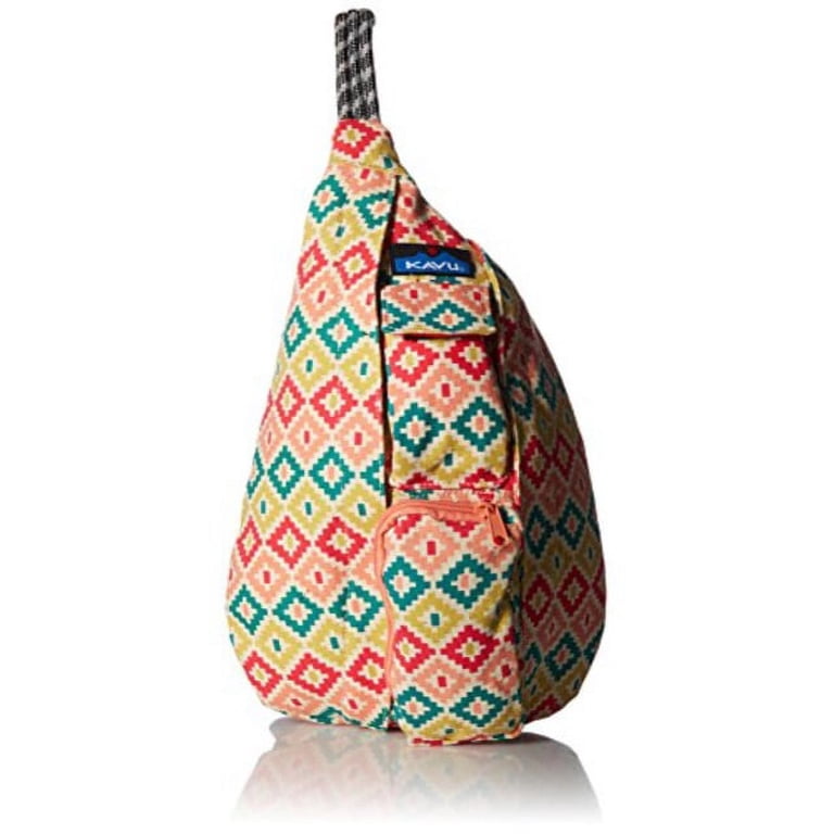KAVU Mini Rope Bag Cotton Crossbody Sling One Size Beach Tie  display picture 2