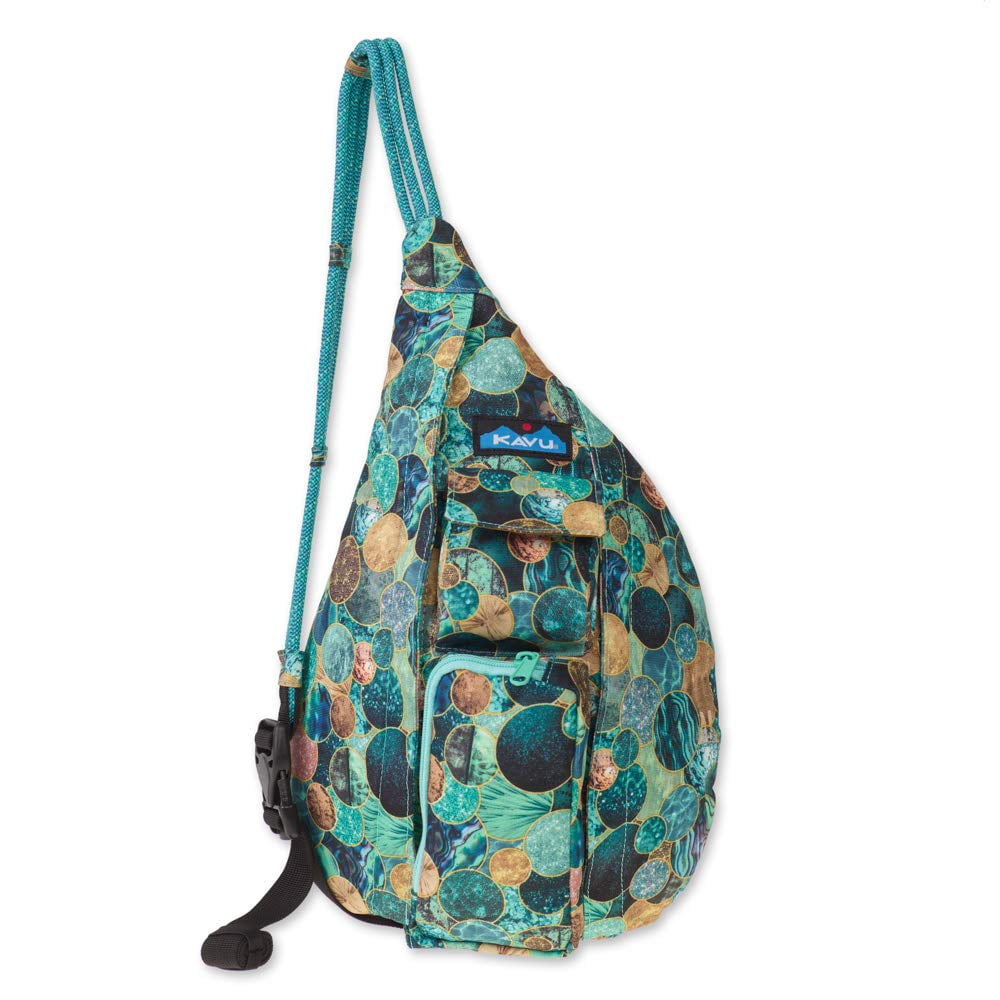 KAVU Rope Sling Bag Sea Glitter Full Size Water Resistant Amazon.com: KAVU Rope Bag, Sparklers, One Size : Clothing  main image 2