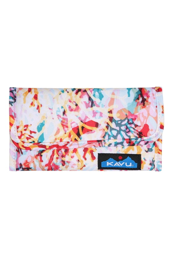 Mondo Spender Trifold Wallet Clutch Travel Organizer - Floral Coral Y101