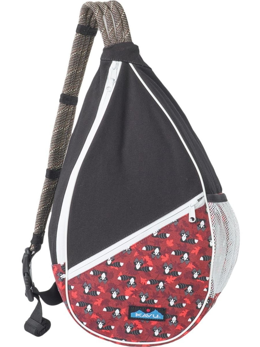 KAVU Paxton Pack Rope Sling Crossbody Bag Raccoon
