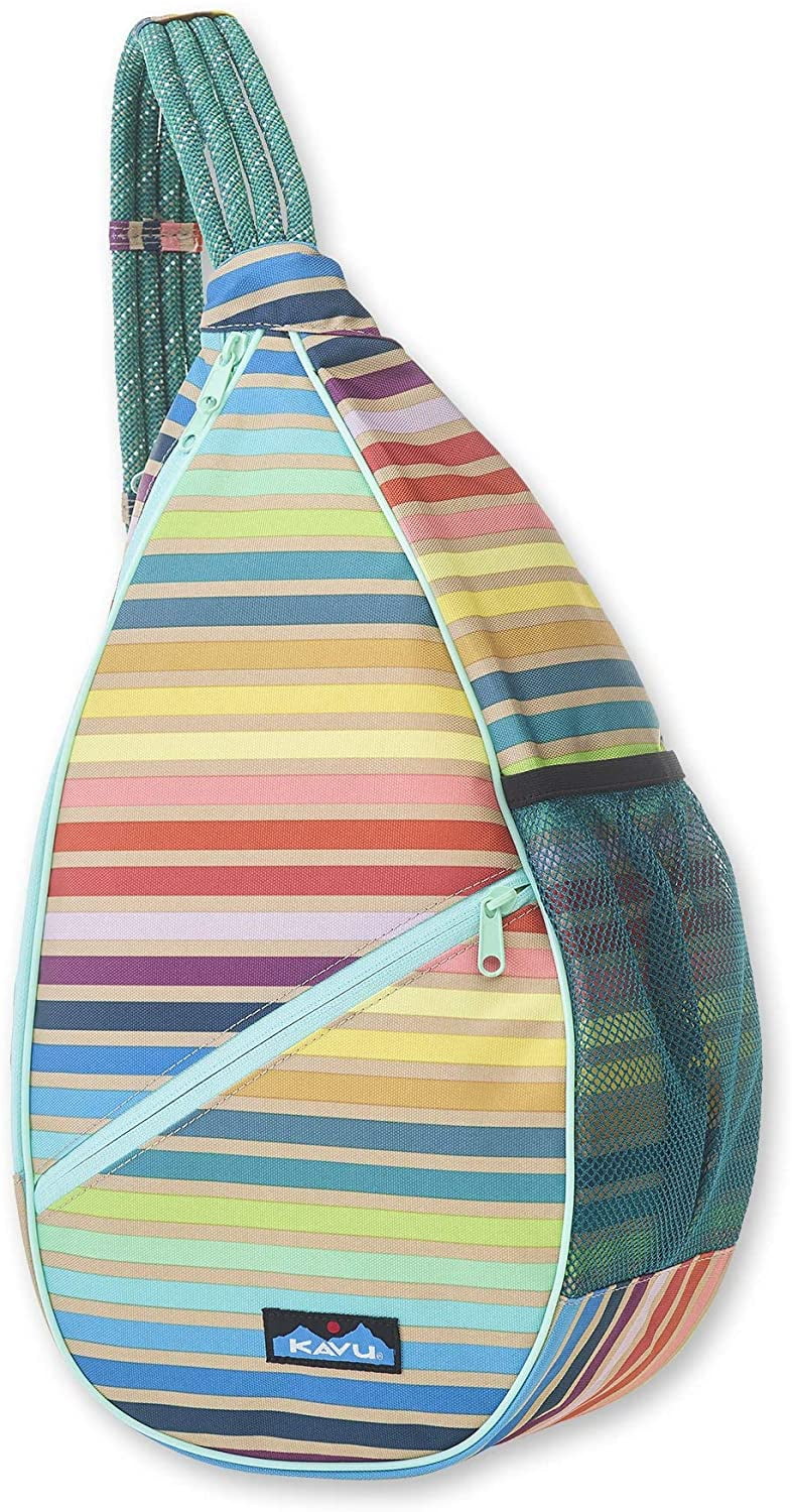 KAVU Paxton Pack Rope Sling Crossbody Bag - Summer Stripe  display picture 1