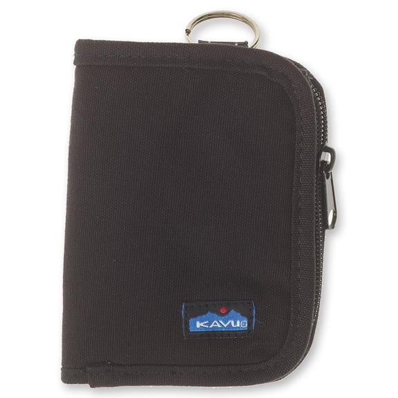 KAVU Zippy Wallet Bi Fold Zip Clutch With Removable Coin Pouch - Black Y101