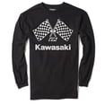 thumbnail image 1 of KAWASAKI FINISH LINE MEN'S LONG SLEEVE SHIRT / BLACK (XXL), 1 of 2