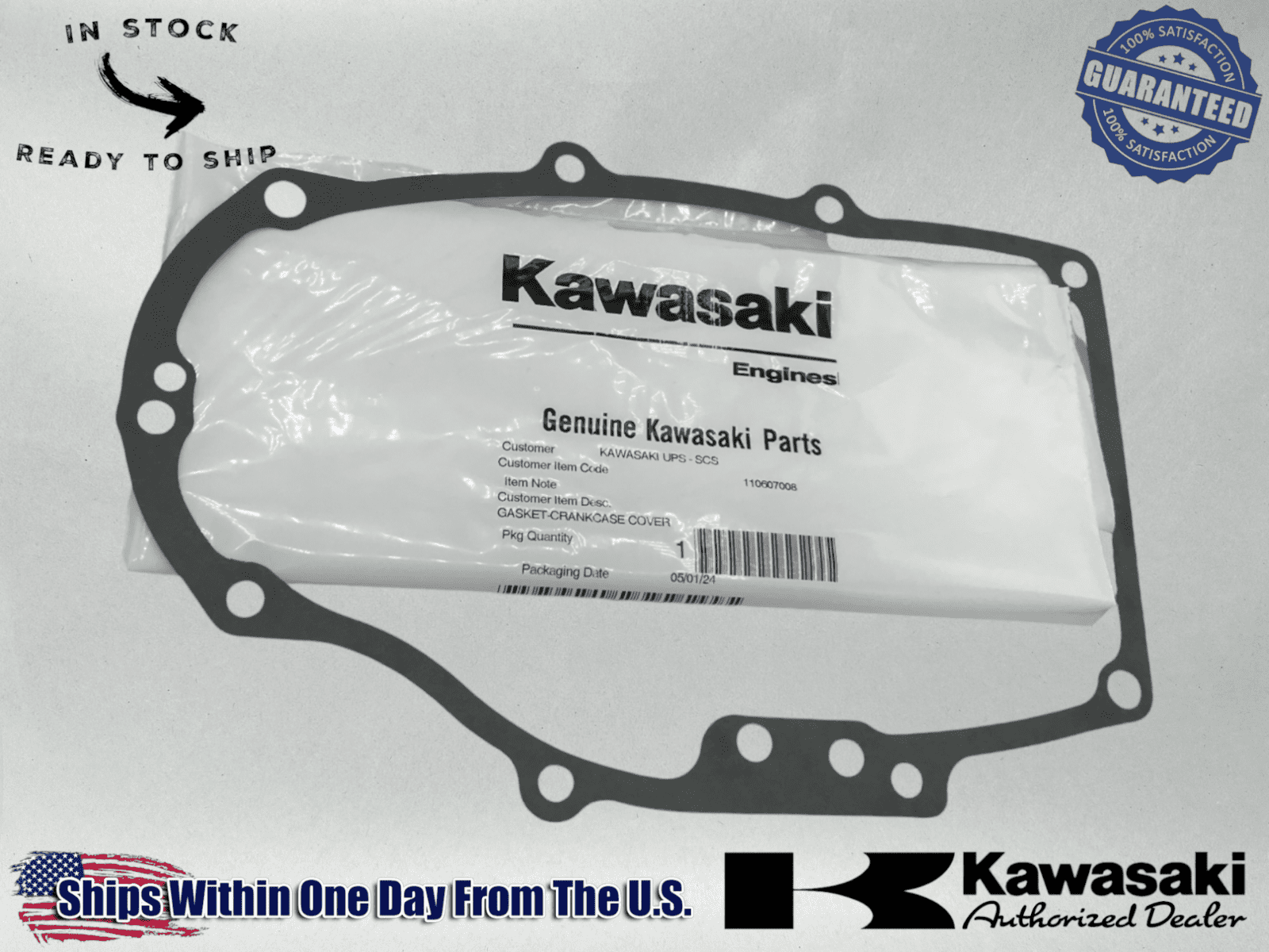 Guarnizione Carter Originale KAWASAKI 11060-7008 Per FH451V FH500V FH541V FH580V