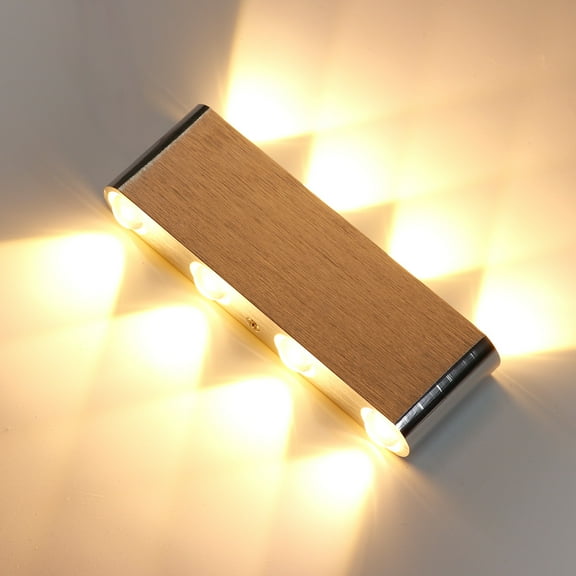 KAWELL 16W Modern Wall Sconce LED Wall Light Up Down Indoor LED Wall Lamp Aluminum for Bedroom Living Room Bedside Stairs Hallway Corridor, 3000K