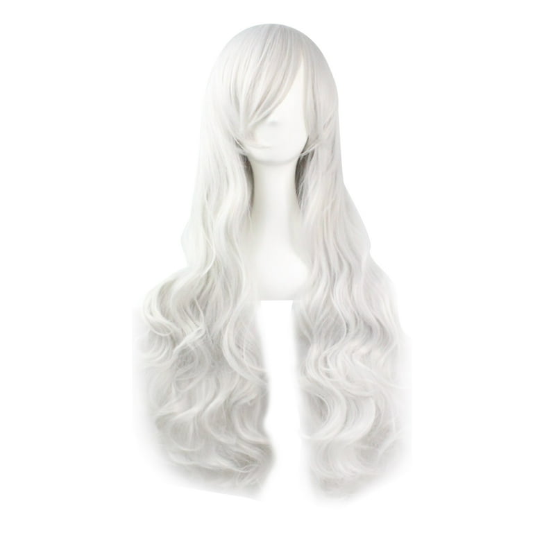 Womens Lady Pompadour White Wigs Female Halloween Costume Womens Lady Pompadour White Wigs Female Halloween Costume