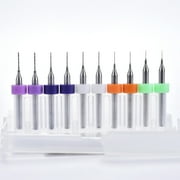 KAWELL 3D Printer Parts with 0.2mm To 0.6mm Cleaner Bits for 3D Printers, Silver, 10 Count, 10 Pack