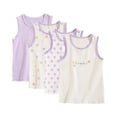 thumbnail image 1 of KAWELL 4 Pack Girls' 100% Cotton Tagless Undershirts - Soft, Breathable, Perfect for Daily Wear, 1 of 7