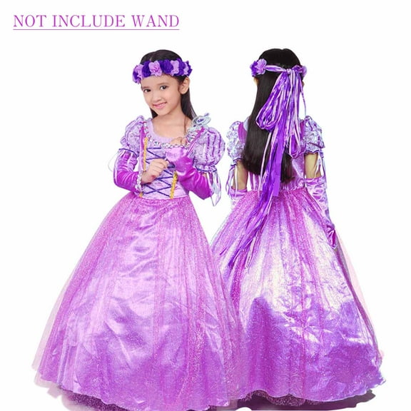 KAWELL 4t Rapunzel Princess Dress Sofia Costume Deluxe Party Christmas Fancy Dress Up for Girls