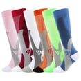 thumbnail image 1 of KAWELL 6 Pairs Compression Socks for Women and Men 20-30mmHg-Circulation Support Socks, 1 of 4