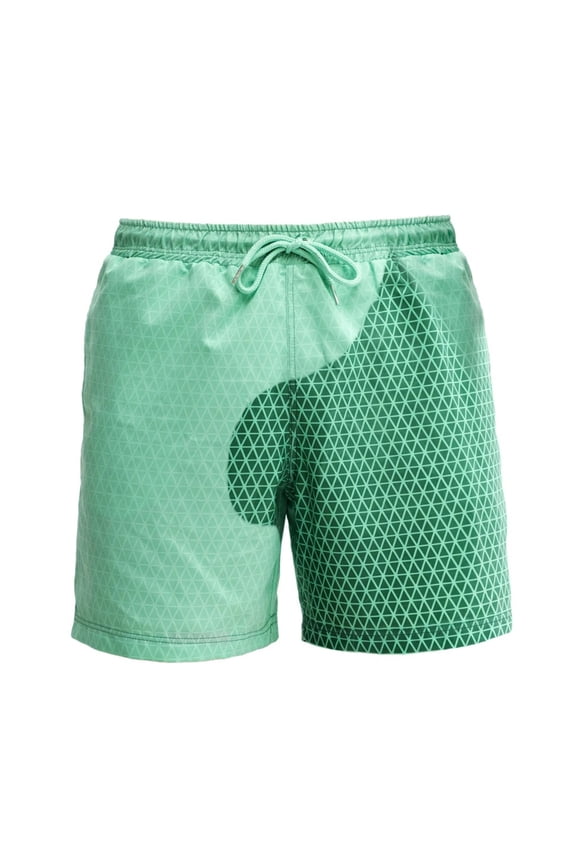 Children's Color Changing Shorts, Boys'Fun Sports Quick-Drying Temperature-Sensitive Color-Changing Swimming Trunks