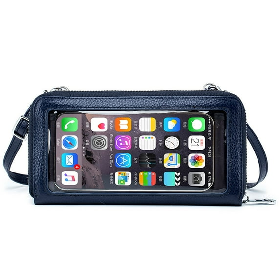 KAWELL Crossbody Cell Phone Purse for Women Genuine Leather Shoulder Handbag with Adjustable Strap