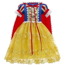 KAWELL Deluxe Snow White Princess Dress Up Costume