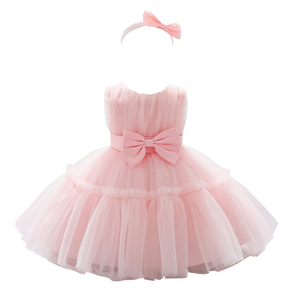 KAWELL Elegant Flower Girl Dress for Wedding Kids Sleevelesss Lace Pageant Ball Gowns