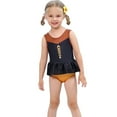 thumbnail image 1 of KAWELL Little Girls Two-Piece Summer Swimwear Role Play Bikini Swim Suit Toddler Tankini Red 3-10 Years, 1 of 7