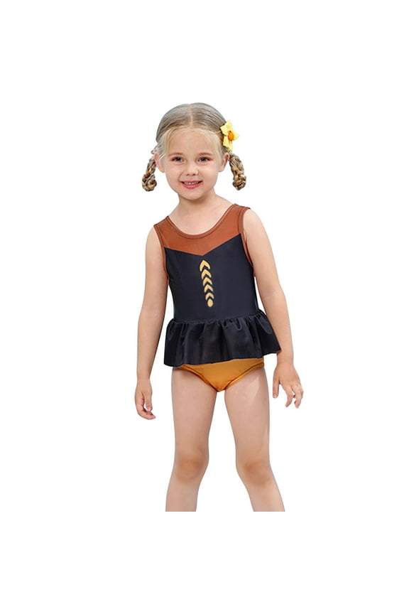 Little Girls Two-Piece Summer Swimwear Role Play Bikini Swim Suit Toddler Tankini Red 3-10 Years