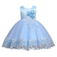 thumbnail image 1 of KAWELL Girls Princess Christmas Dress Lace Flower Girl Wedding Prom Pageant Birthday Party Tutu Tulle Dresses, 1 of 3