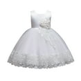 thumbnail image 1 of KAWELL Girls Princess Christmas Dress Lace Flower Girl Wedding Prom Pageant Birthday Party Tutu Tulle Dresses, 1 of 5