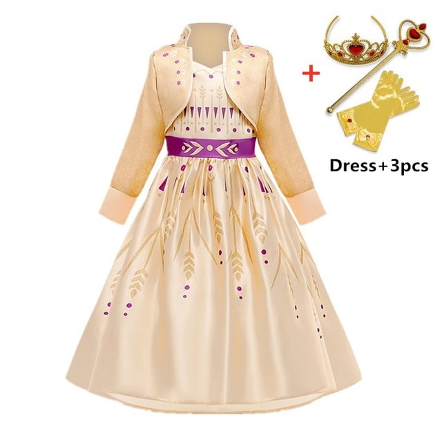 KAWELL Girls Princess Costumes Halloween Cosplay Fancy Party Dress
