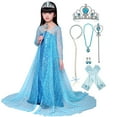 thumbnail image 1 of KAWELL Girls Princess Costume Birthday Party Christmas Halloween Fancy Dress up with Accessories,Child 6 Years, 1 of 6