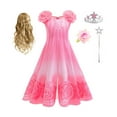 thumbnail image 1 of KAWELL Glinda Costume Dress Good Witch Cosplay Pink Pajamas Bubble Dress Halloween Costume with Accessories, 1 of 6