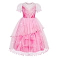 thumbnail image 1 of KAWELL Good Witch Glinda Costume Pink Princess Dresses Halloween Costumes Witch Dress with Star Crown Wand Gloves, 1 of 8