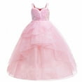 thumbnail image 1 of KAWELL Good Witch Glinda Costume Girls Pink Tulle Princess Dress Toddler Halloween Costumes Witch Cosplay Outfit, 1 of 7