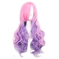 thumbnail image 1 of KAWELL Long Multi-colored Cosplay Wig, Mermaid Fashion Curly Wig, Anime Heat Resistant Spiral Costume Natural Wigs 80cm Hair (Multi Color, 32"), 1 of 4