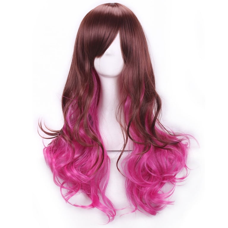 KAWELL Long Multi-colored Cosplay Wig, Mermaid Fashion Curly  display picture 2