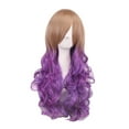 thumbnail image 1 of KAWELL Long Multi-colored Cosplay Wig, Mermaid Fashion Curly Wig, Anime Heat Resistant Spiral Costume Natural Wigs 80cm Hair (Multi Color, 32"), 1 of 4