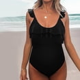 thumbnail image 1 of KAWELL Maternity Swimsuit S-3XL Plus Size Tankini Women's One-Piece Open Back, 1 of 2