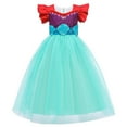 thumbnail image 1 of KAWELL Mermaid Outfits for Girls Halloween Party Cosplay Mermaid Dress Up Princess Birthday Costume Dress, 1 of 6