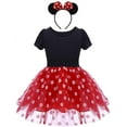 thumbnail image 1 of KAWELL Mini Costume for Girls with Mouse Ear Headband, Polka Dot Dress, Child/Toddler, 2-3Y, 1 of 6
