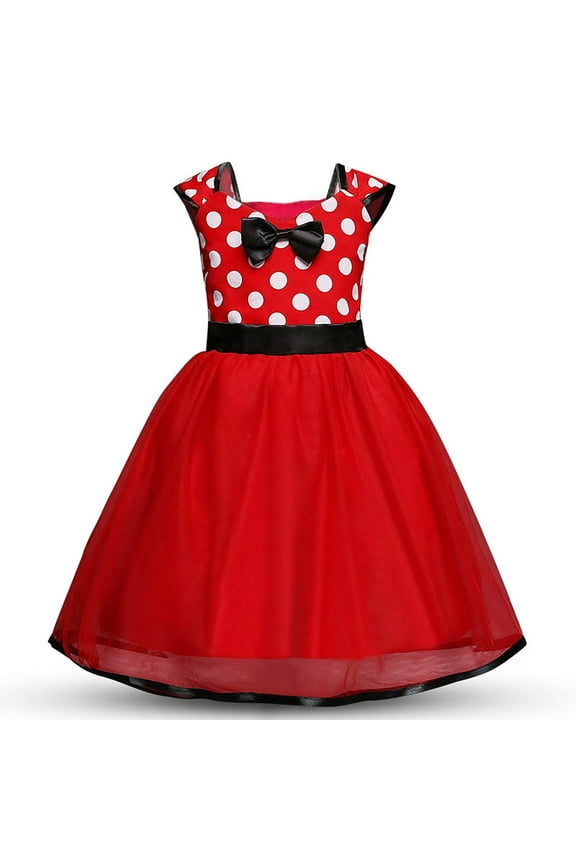 Polka Dots Princess Pageant Girl's Fancy-Dress Costume,Child 4T