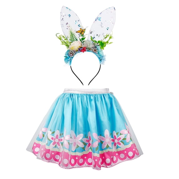 KAWELL Princess Dress Up - Flower Fairy Dress Up Costumes with Wing & Skirts & Headband, Princess Toys Birthday Gift
