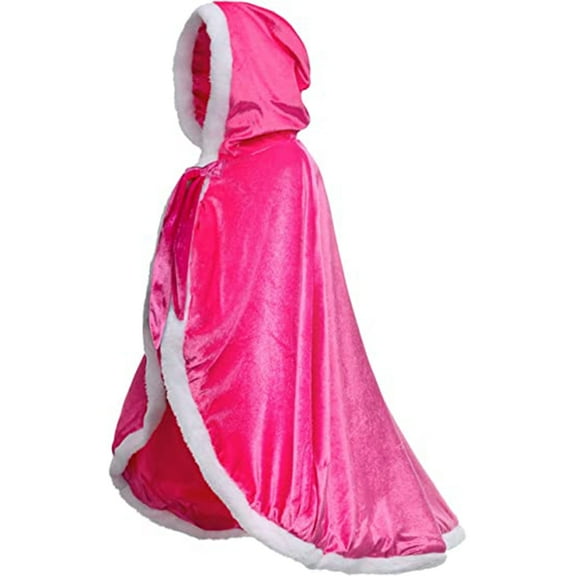 KAWELL Princess Hooded Cape Cloaks Costume for Girls Dress up, Child 3 to 12 Years