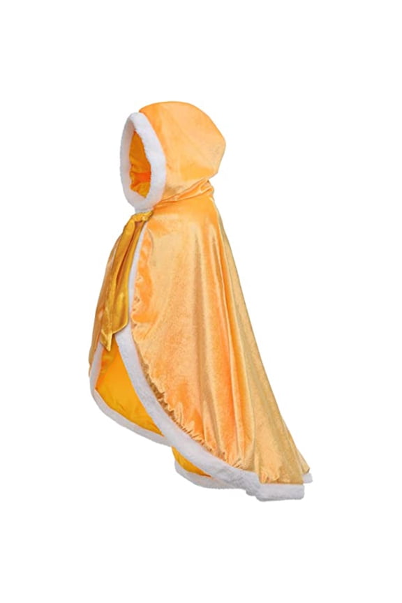 Princess Hooded Cape Cloaks Costume for Girls Dress up, Child 3 to 12 Years