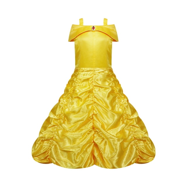 KAWELL Princess Yellow Beller Girl's Christmas Fancy-Dress Costume, Toddler 3T