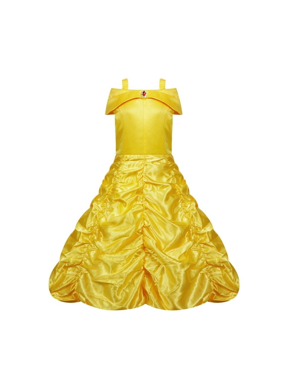 KAWELL Princess Yellow Beller Girl's Christmas Fancy-Dress Costume, Toddler 3T