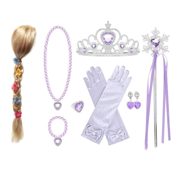 KAWELL Princess Wig Halloween Dress Up Party Accessories for Princess Costume New Year Gift