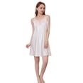 thumbnail image 1 of KAWELL Sexy Nightgown for Women Lace V Neck Sleepwear Pajama Dress, 1 of 4