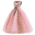 thumbnail image 1 of KAWELL Shine Flower Girls Beauty Pageant Dress,Dream Princess Baptism Costume Fluffy Tulle Prom Dress, 1 of 9