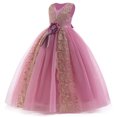 thumbnail image 1 of KAWELL Shine Flower Girls Beauty Pageant Dress,Dream Princess Baptism Costume Fluffy Tulle Prom Dress, 1 of 9