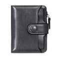 thumbnail image 1 of KAWELL Small Women Wallet Leather Bifold Card Holder RFID Blocking with ID Window, 1 of 8