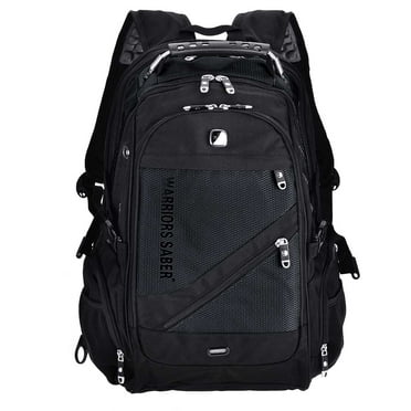KAWELL Unisex 16" Laptop Backpack with USB Charging Port, Black