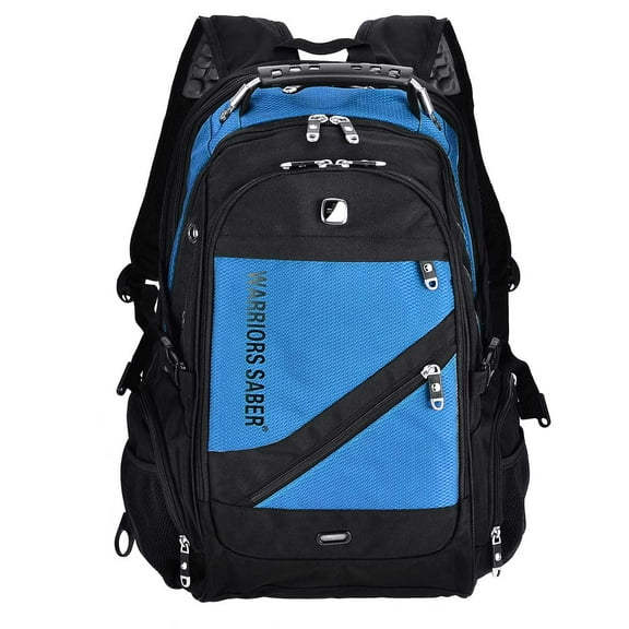 KAWELL Unisex 16" Laptop Backpack with USB Charging Port, Blue