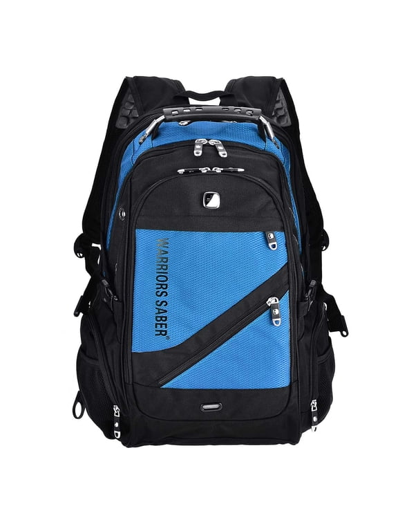 Unisex 16" Laptop Backpack with USB Charging Port, Blue